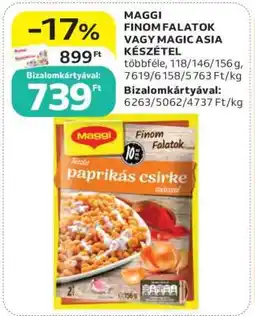 Auchan MAGGI FINOM FALATOK VAGY MAGIC ASIA KÉSZÉTEL ajánlat
