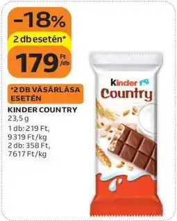 Auchan Kinder Country ajánlat