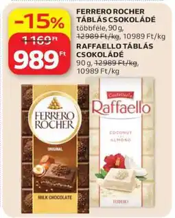 Auchan Ferrero Rocher táblás csokoládé ajánlat
