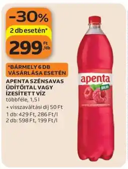 Auchan Apenta Szénsavas Üdítőital vagy Ízesített Víz ajánlat