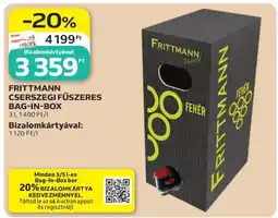 Auchan FRITTMANN CSERSZEGI FŰSZERES BAG-IN-BOX ajánlat