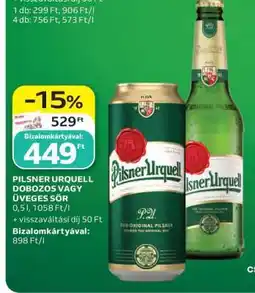 Auchan Pilsner Urquell Dobozos vagy Üveges Sör ajánlat