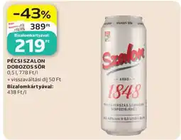 Auchan Pécsi Szalon Dobozos Sör ajánlat