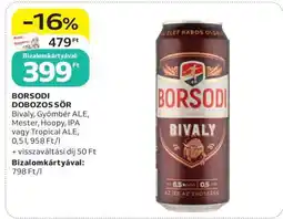Auchan Borsodi Dobozos Sör ajánlat