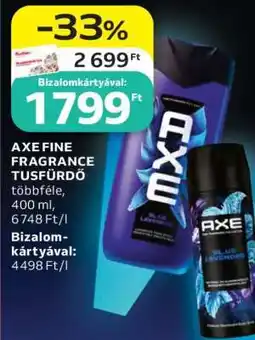 Auchan AXE FINE FRAGRANCE TUSFÜRDŐ ajánlat