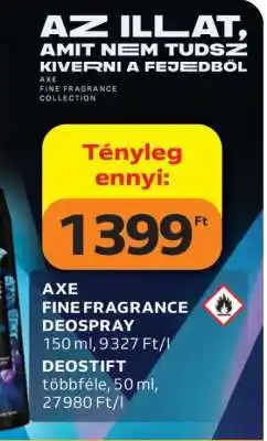 Auchan AXE FINE FRAGRANCE DEOSPRAY ajánlat