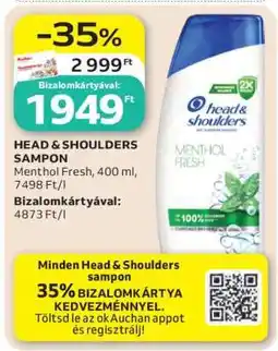 Auchan HEAD & SHOULDERS Sampon ajánlat