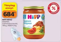 Auchan HIPP MENÜ ajánlat