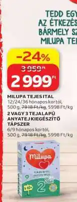 Auchan Milupa tejes ital ajánlat