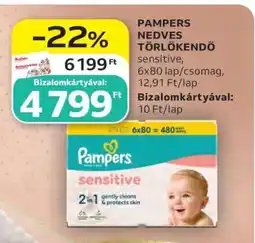 Auchan PAMPERS NEDVES TÖRLŐKENDŐ ajánlat