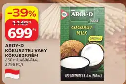 Auchan AROY-D KÓKUSZTEJ VAGY KÓKUSZKRÉM ajánlat