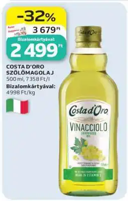 Auchan COSTA D’ORO SZŐLŐMAGOLAJ ajánlat