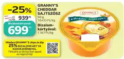 Auchan GRANNY’S CHEDDAR SAJTSZÓSZ ajánlat