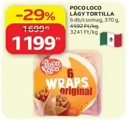 Auchan POCO LOCO LÁGY TORTILLA ajánlat