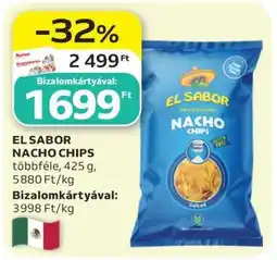 Auchan El Sabor Nacho chips ajánlat