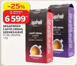 Auchan Segafredo Caffé Crema szemes kávé ajánlat