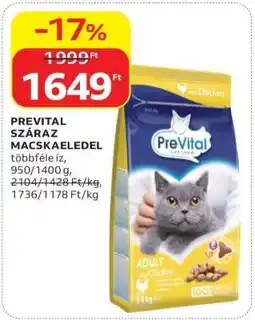 Auchan PREVITAL Száraz macskaeledel ajánlat