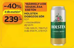 Auchan Holsten Dobozos Sör ajánlat