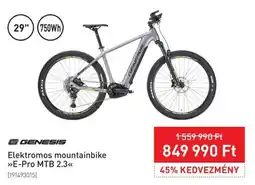 Intersport Genesis elektromos mountainbike e-pro mtb 2.3 ajánlat