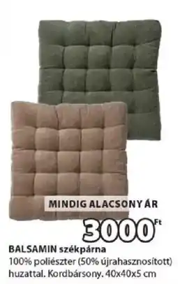 JYSK Balsamin székpárna ajánlat