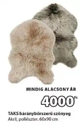 JYSK Taks báránybőrszerű szőnyeg ajánlat