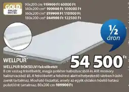 JYSK Wellpur bokselvi fekvőbetét ajánlat