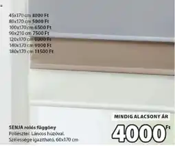 JYSK Senja rolós függöny ajánlat