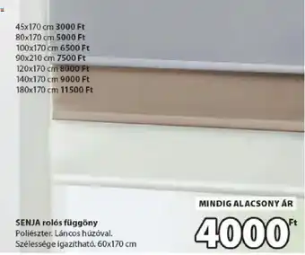 Senja rolós függöny