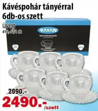 Rayan kávés pohár tányérral