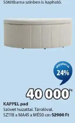 JYSK Kappel pad ajánlat
