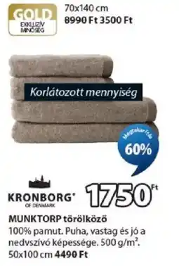 JYSK Kronborg munktorp törölköző ajánlat