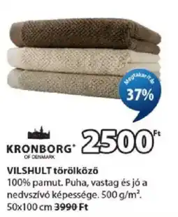 JYSK Kronborg vilshult törölköző ajánlat