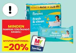 Spar Pampers törölkendő ajánlat