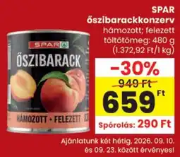 Spar Spar oszibarack ajánlat