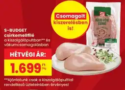 Spar S-Budget csirkemellfilé ajánlat