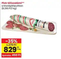 Spar Pick téliszalámi ajánlat
