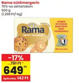 Spar Rama sütőmargarin ajánlat
