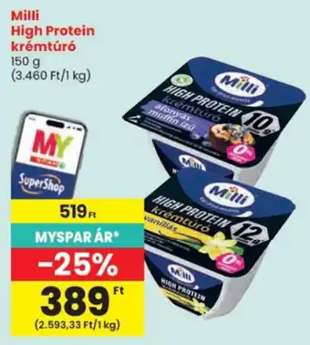 Milli high protein krémtúró