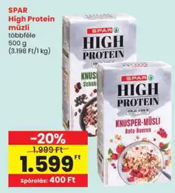 Spar spar high protein műzli ajánlat