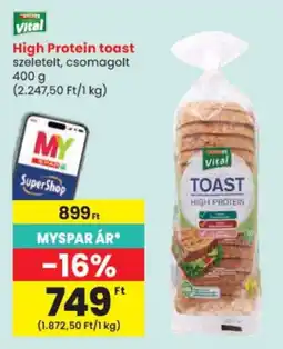 Spar Vital high protein toast ajánlat