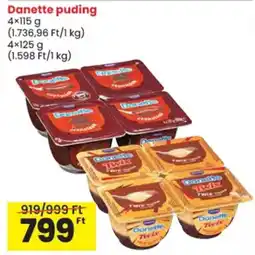 Spar Danette pudding ajánlat