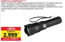 Spar Easymaxx zseblámpa ajánlat