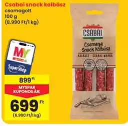 Interspar Csabai snack kolbász ajánlat