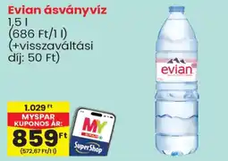 Spar Evian ásványvíz ajánlat
