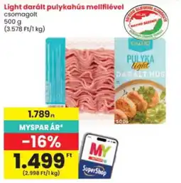 Interspar Galluo pulyka mellfilével ajánlat