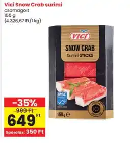 Interspar Vici snow crab surimi ajánlat