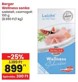 Spar Berger wellness sonka ajánlat