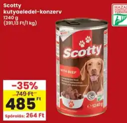Interspar Scotty kutyaeledel-konzerv ajánlat