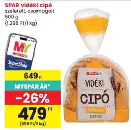 Spar spar vidéki cipó ajánlat