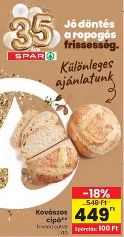 Spar Spar kovászos cipó ajánlat